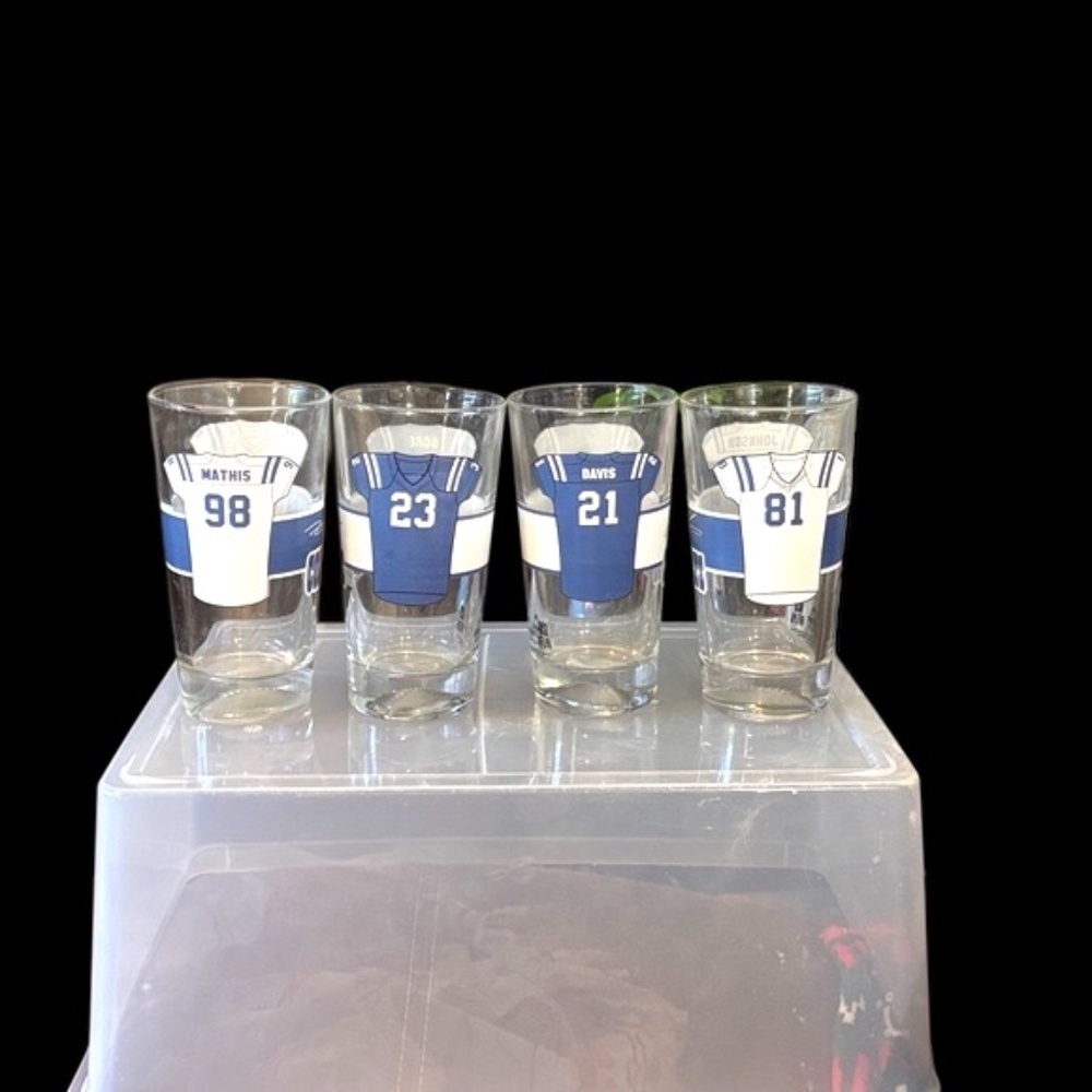 NFL Team Jersey Pint Glass Set